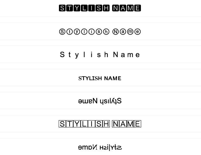 Instagram stylish name